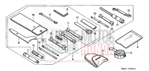 OUTILS CB600F5 de 2005